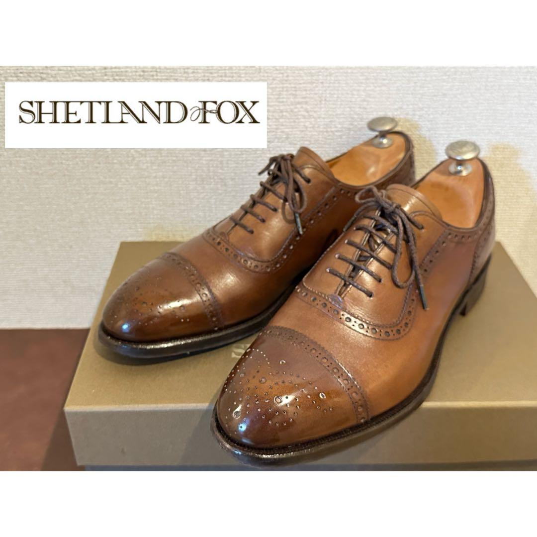 【SHETLAND FOX】コベントリー（セミブローグ/ブラウン）オーダー品