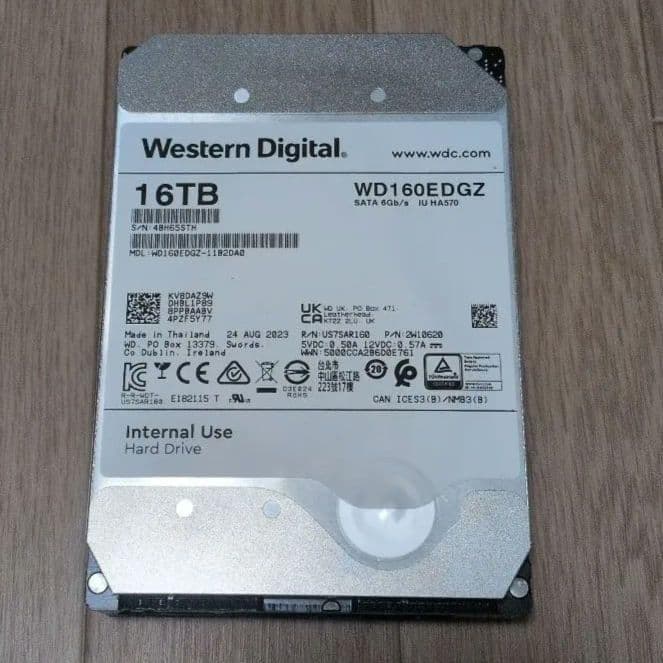 Western Digital 3.5インチHDD 16TB