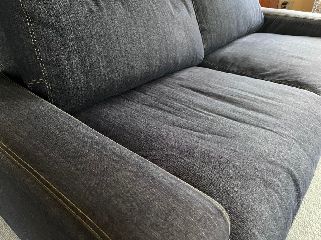 無印良品　ソファ　ワイドアーム　ダウンフェザーポケットコイルクッション