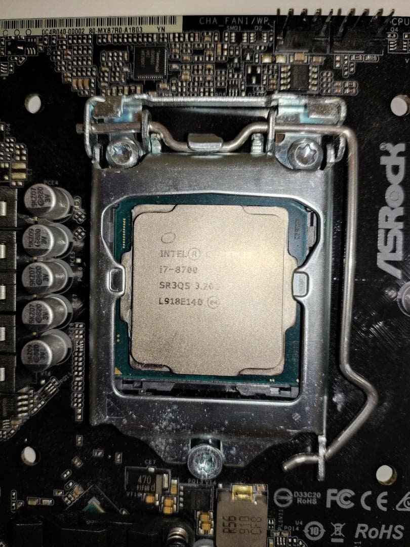 値下げ！　 i7-8700+ ASRock マザー(mini-ITX)+その他