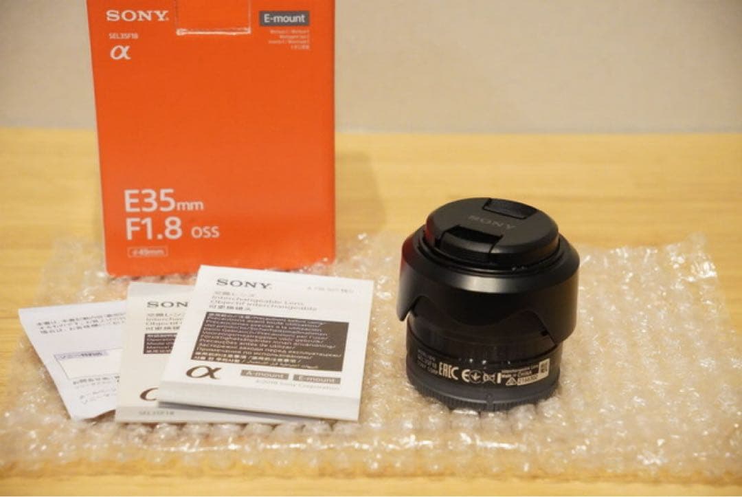 美品　SEL35F18 SONY レンズ　フィルター付き
