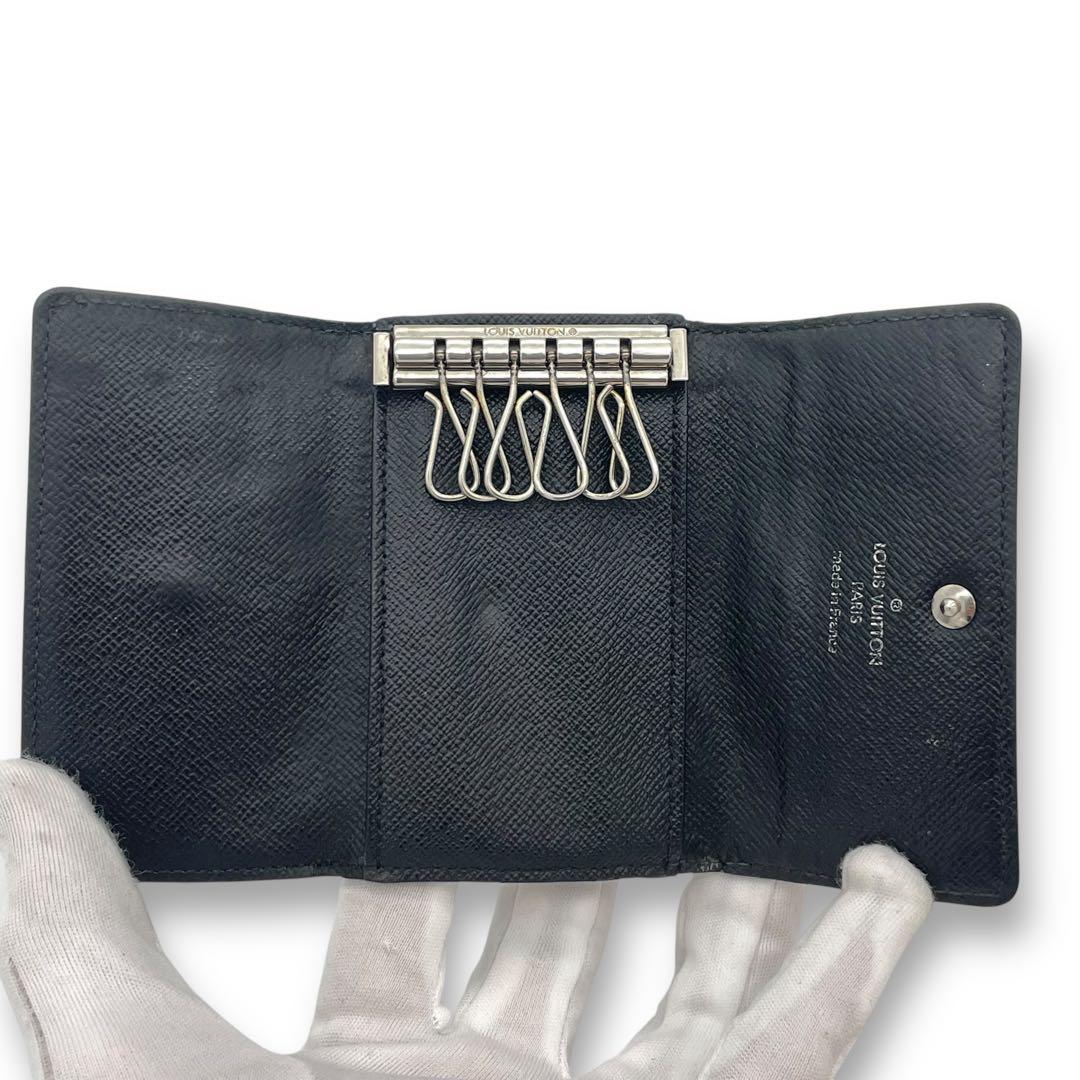 ルイヴィトン ミュルティクレ6 6連 キーケース ダミエ グラフィット グレー