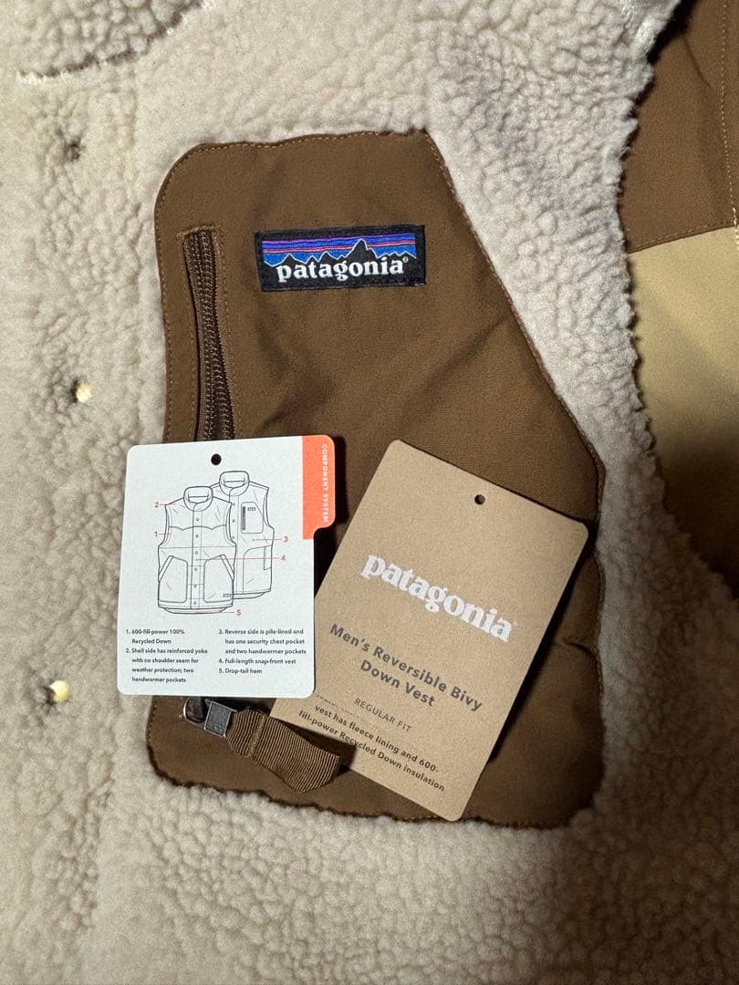 希少 patagonia パタゴニア メンズ リバーシブル ダウンベスト 美品