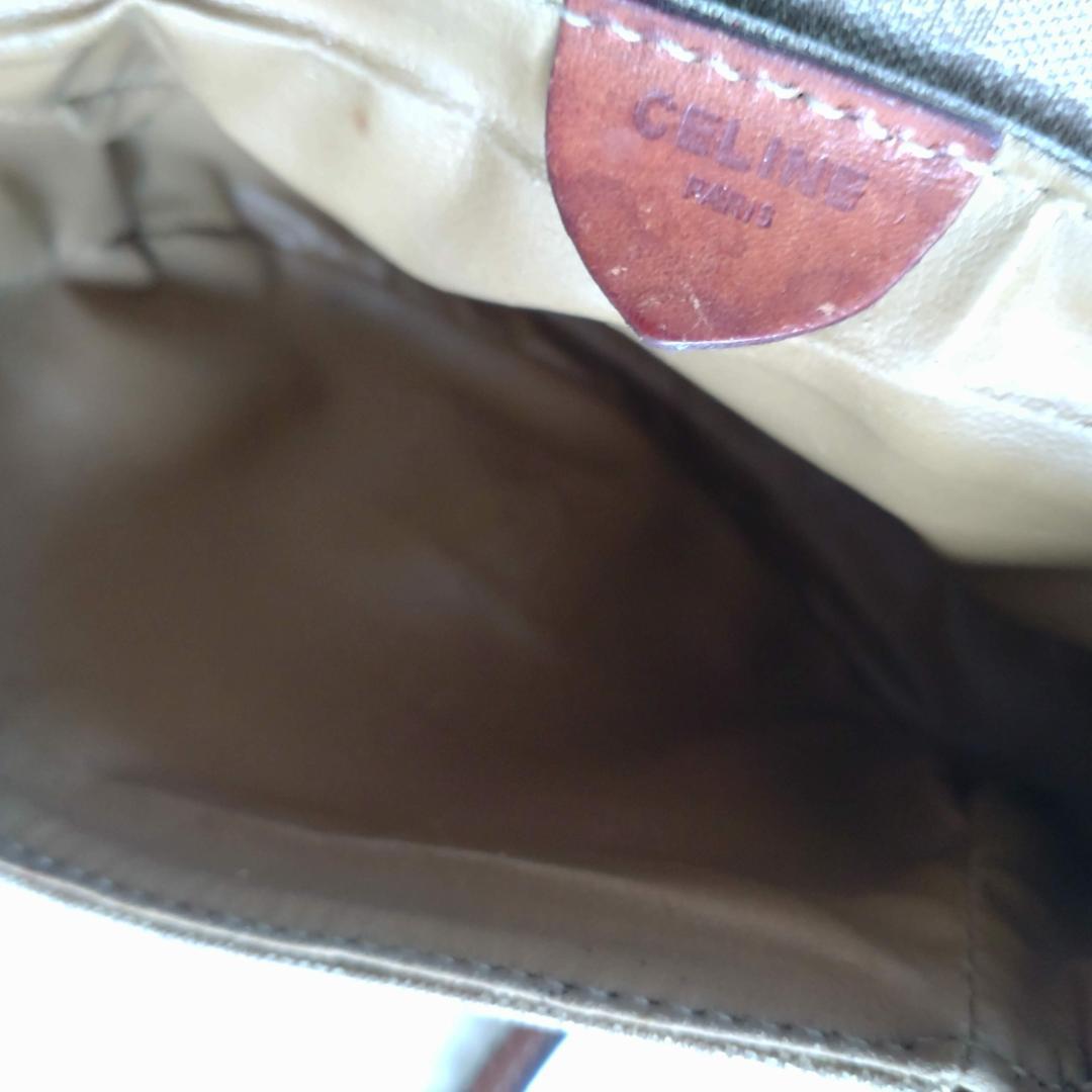 CELINE セリーヌ ヴィンテージ マカダム柄 ショルダーバッグ PVC ミニ