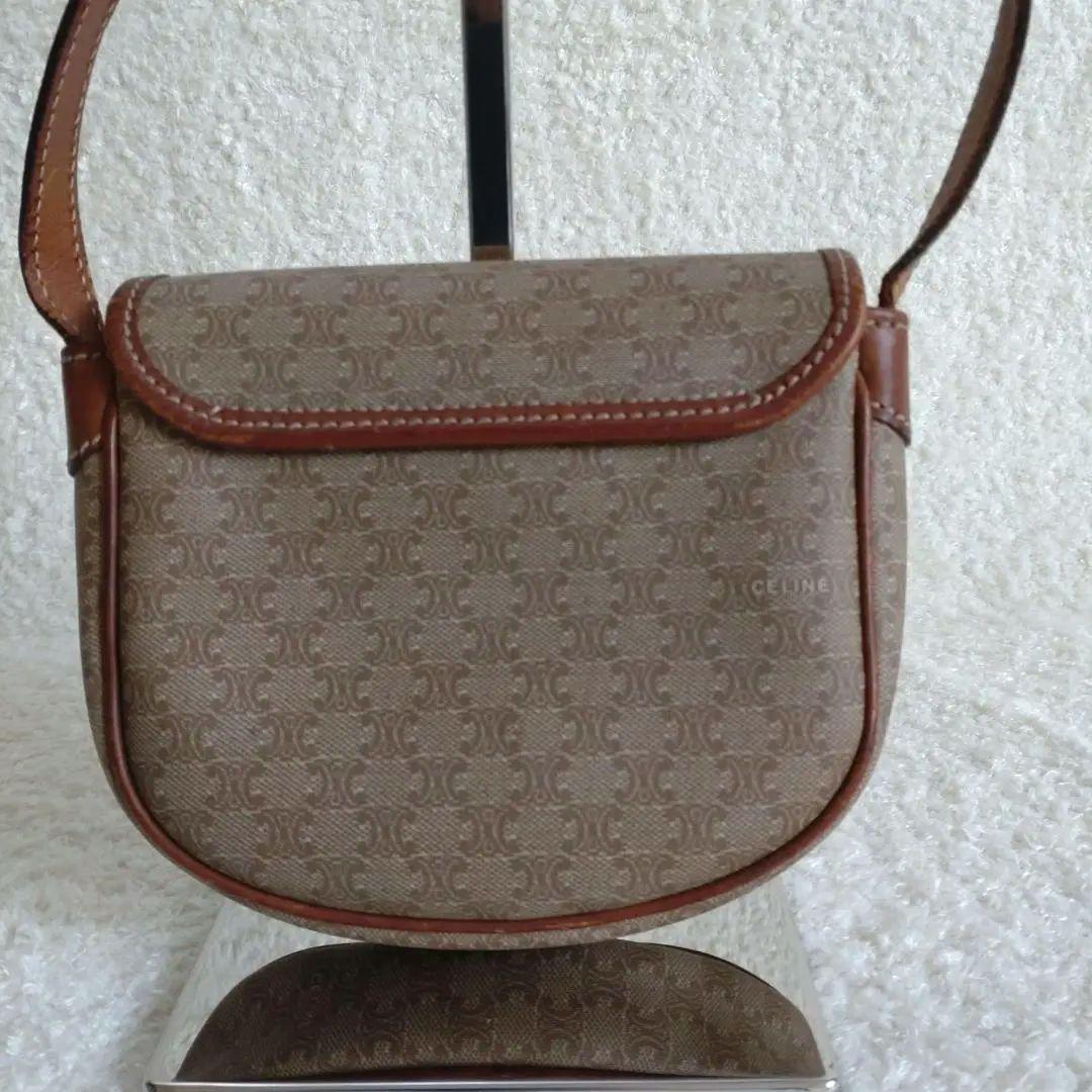 CELINE セリーヌ ヴィンテージ マカダム柄 ショルダーバッグ PVC ミニ