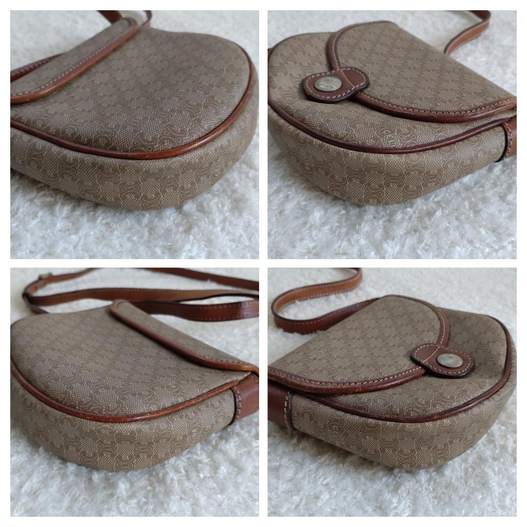 CELINE セリーヌ ヴィンテージ マカダム柄 ショルダーバッグ PVC ミニ