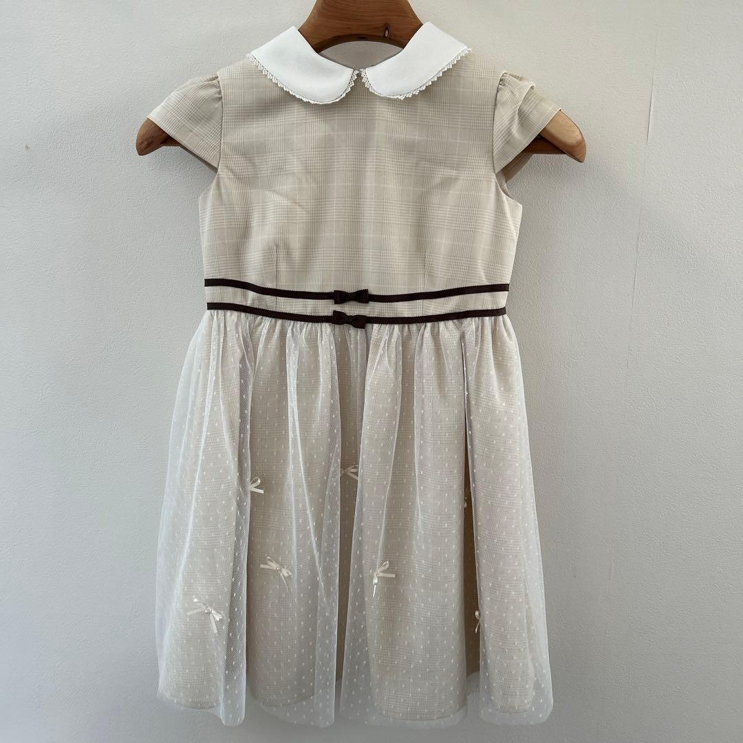 卒園式　入学式　発表会　フォーマル　ドレス　ホワイト　ビームス