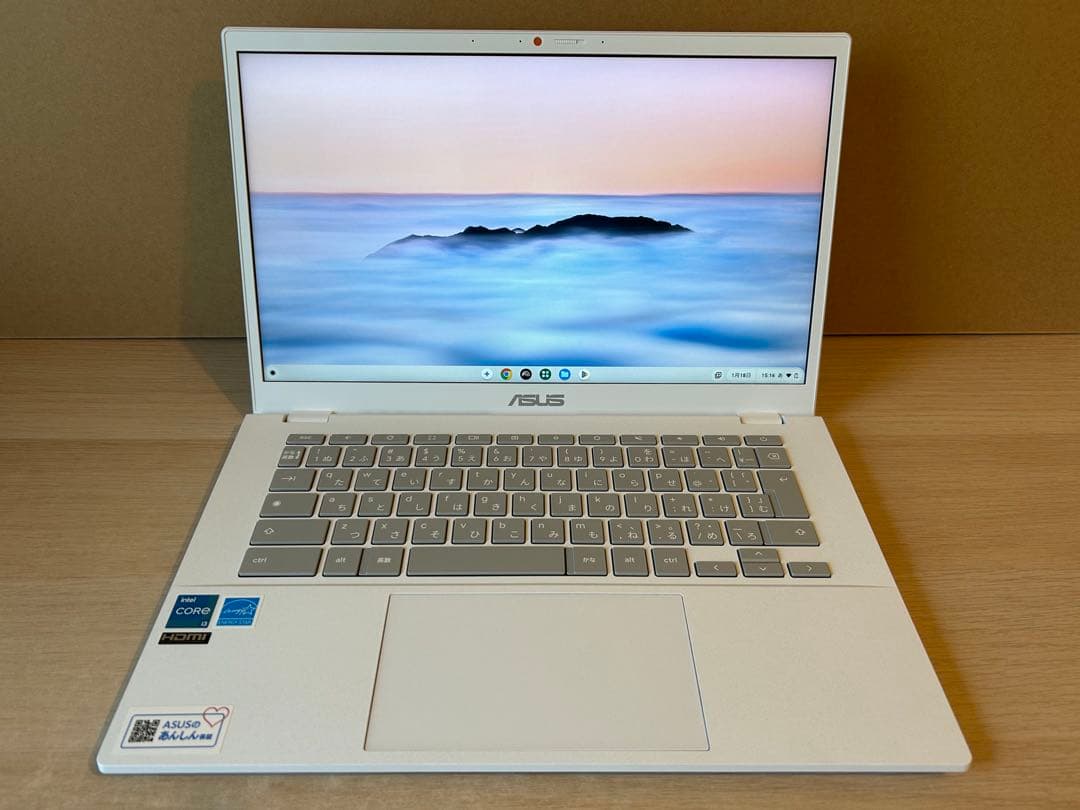 ASUS Chromebook Plus CX34 パールホワイト