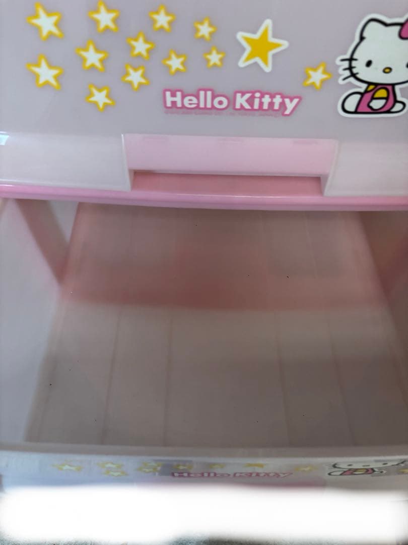 【こう】Hello Kitty 3段 収納ケース 2点セット ピンク