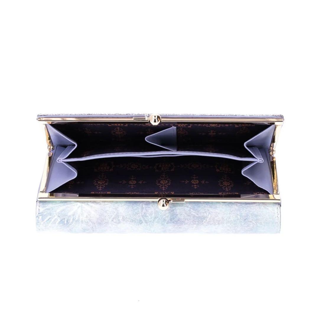 【未使用】ANNA SUI パピヨン　口金長財布　ブルー 蝶