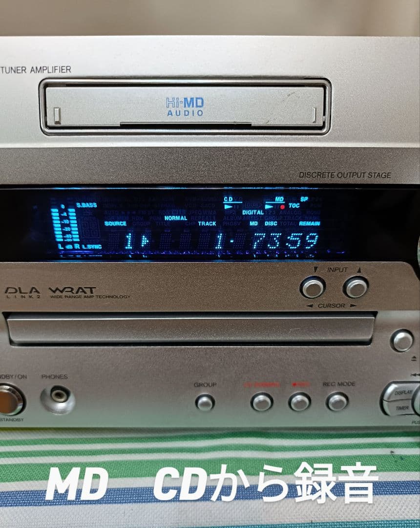 ONKYO FR-N9 CD,Hi-MD,FM/AM　整備済み　リモコン付