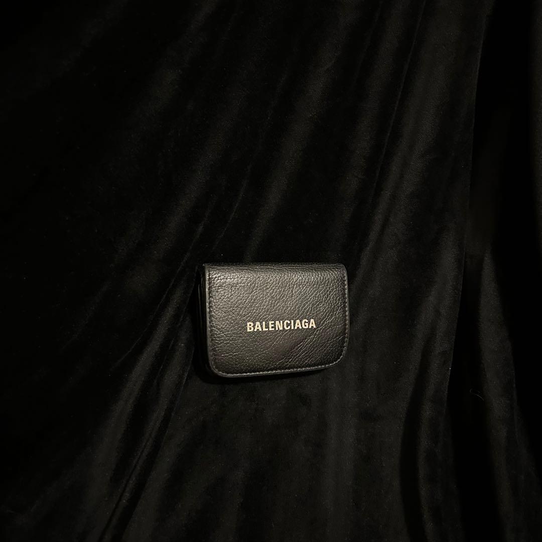 【すたあ】BALENCIAGA ミニ財布 黒 レザー