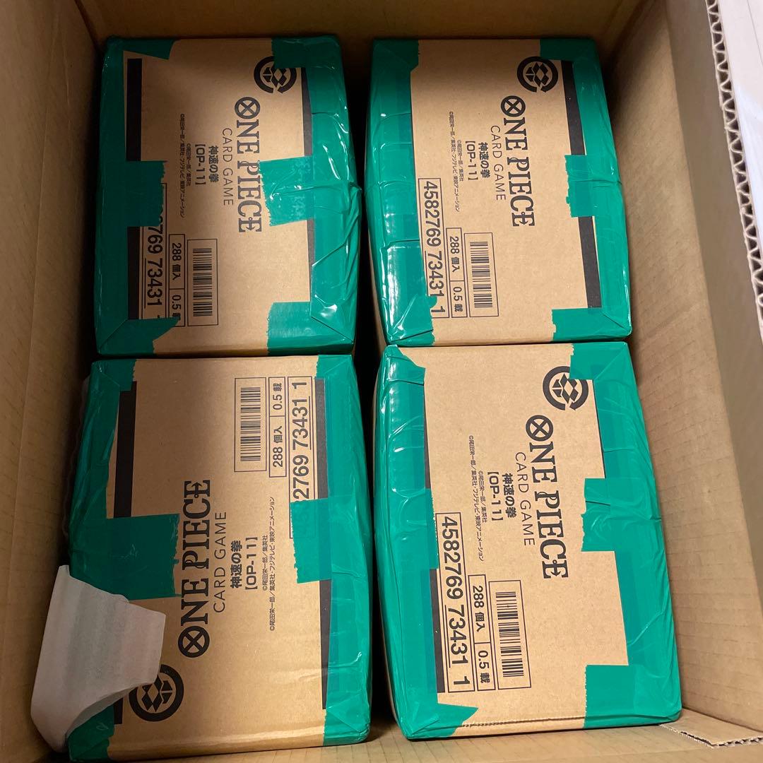 ワンピースカードゲーム 神速の拳 4カートン　新品未開封 テープ付き