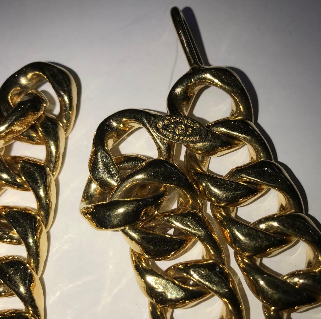 シャネル ヴィンテージ ゴールド チェーンベルト ココ香水ボトル 2連