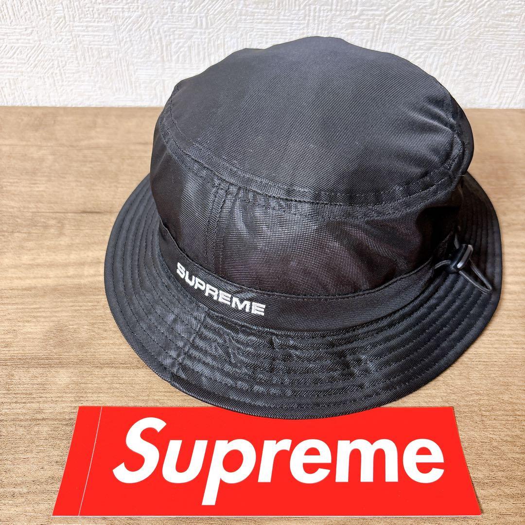 正規品　Supreme バケットハット　ハット　帽子　メッシュ　ブラック　黒