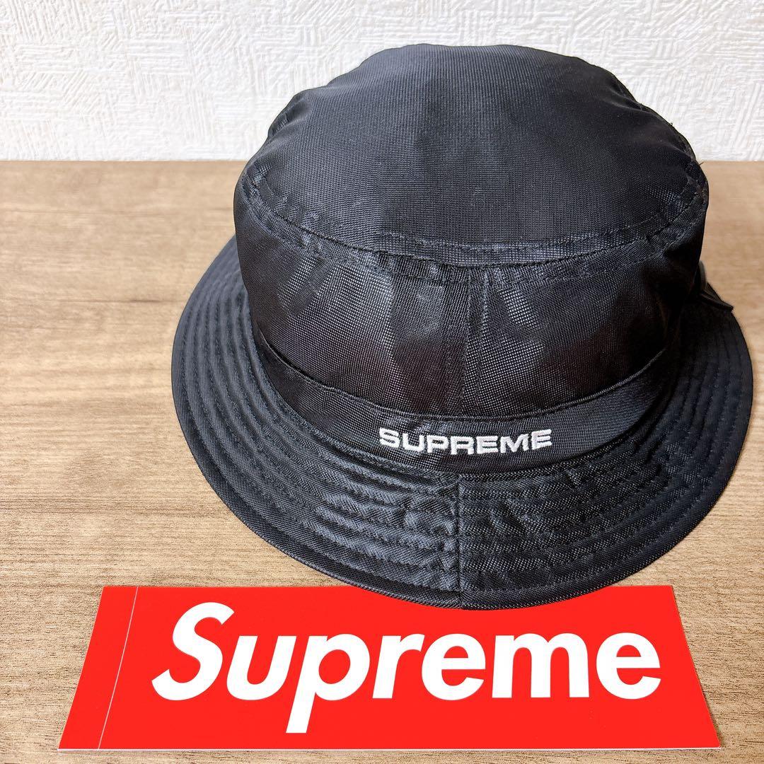 正規品　Supreme バケットハット　ハット　帽子　メッシュ　ブラック　黒