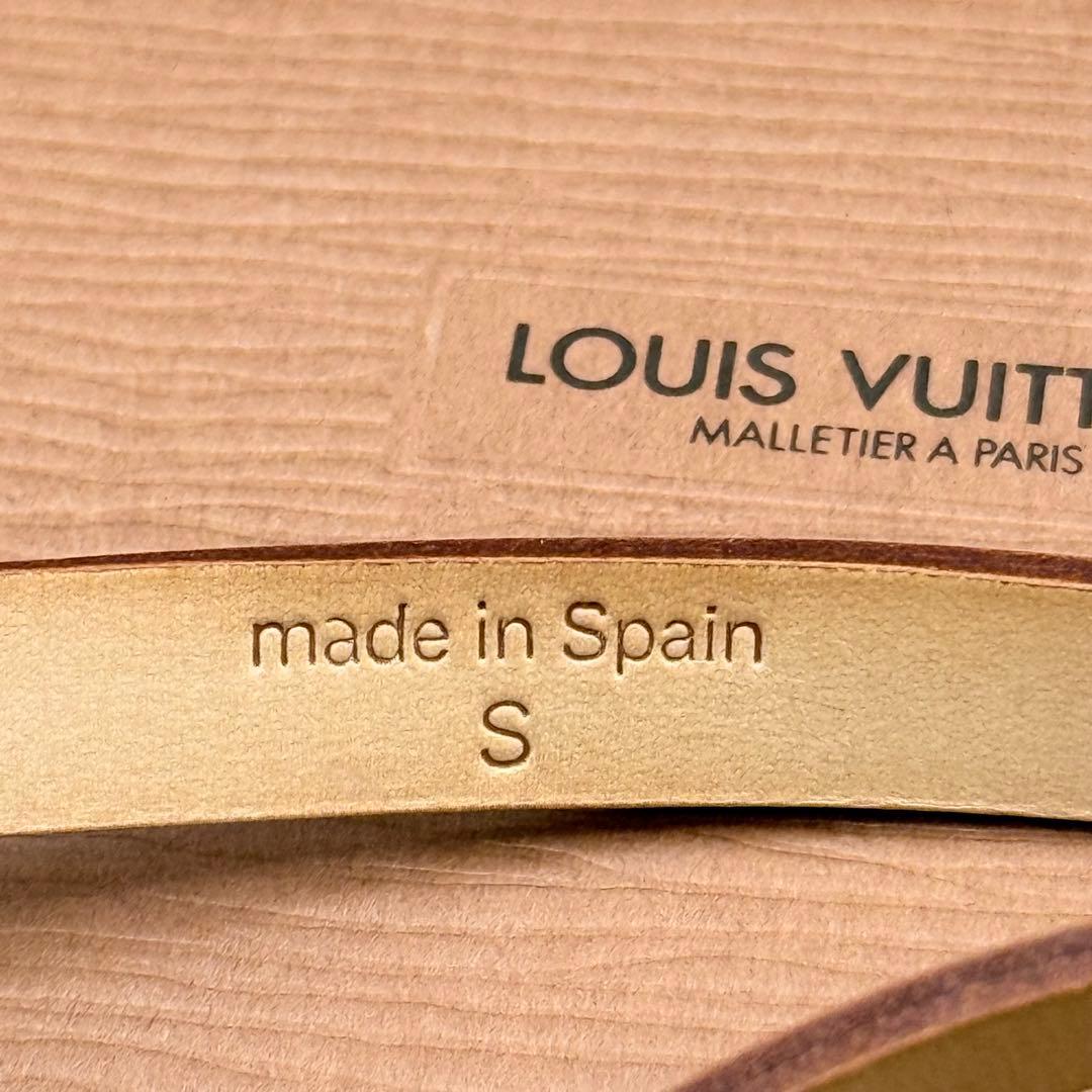 ルイヴィトン ヌメ革ベルト 細身