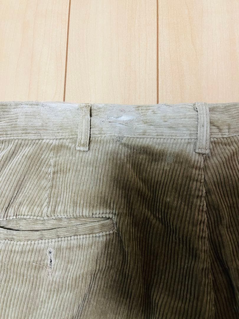 希少 80s 90s USA製 ラルフローレン 2タック コーデュロイパンツ