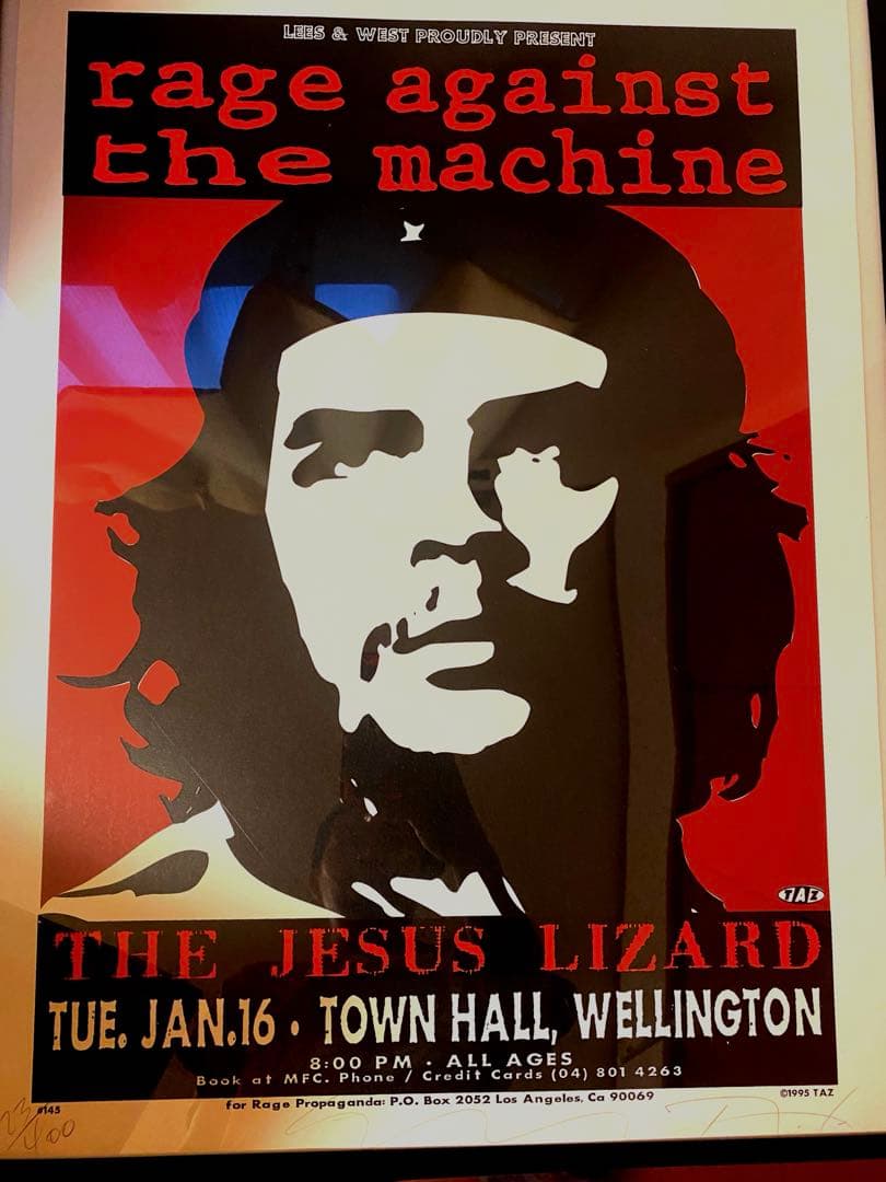 オ*ジ様 額付 RageAgainstTheMachine レイジ ポスター t