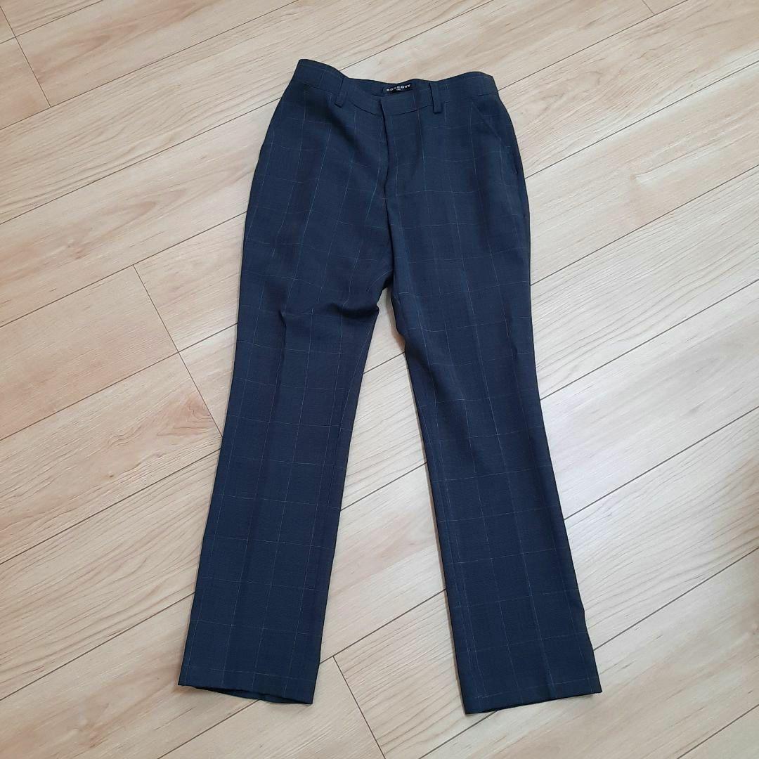 BOYCOTT グレー チェック柄 スーツセット　160cm　卒業式