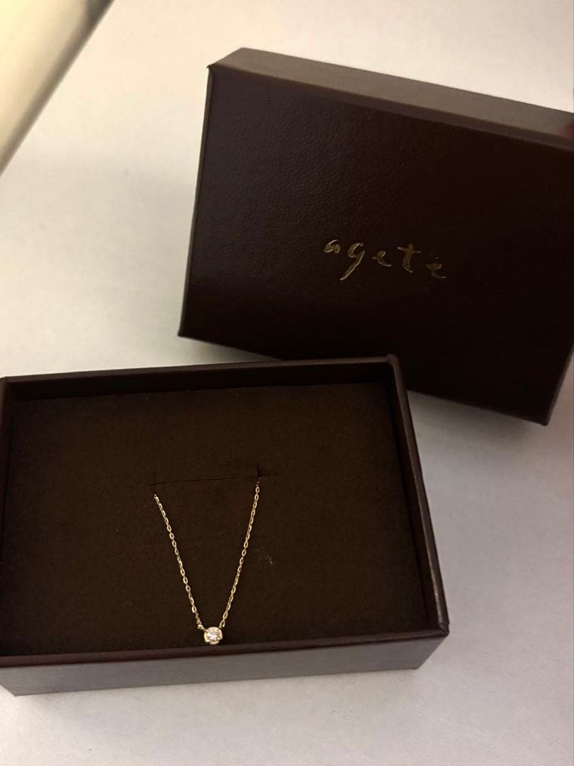 agete ゴールド ネックレス