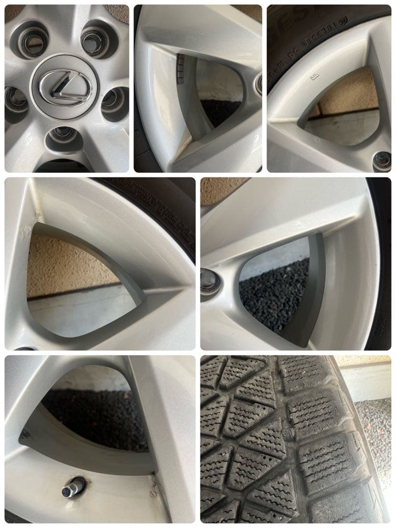 レクサス 初期 RX 18インチ タイヤつきホイール スタッドレス ブリヂストン