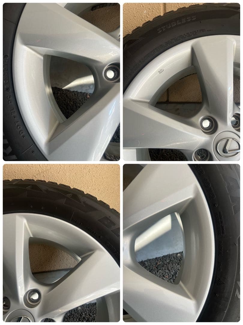 レクサス 初期 RX 18インチ タイヤつきホイール スタッドレス ブリヂストン