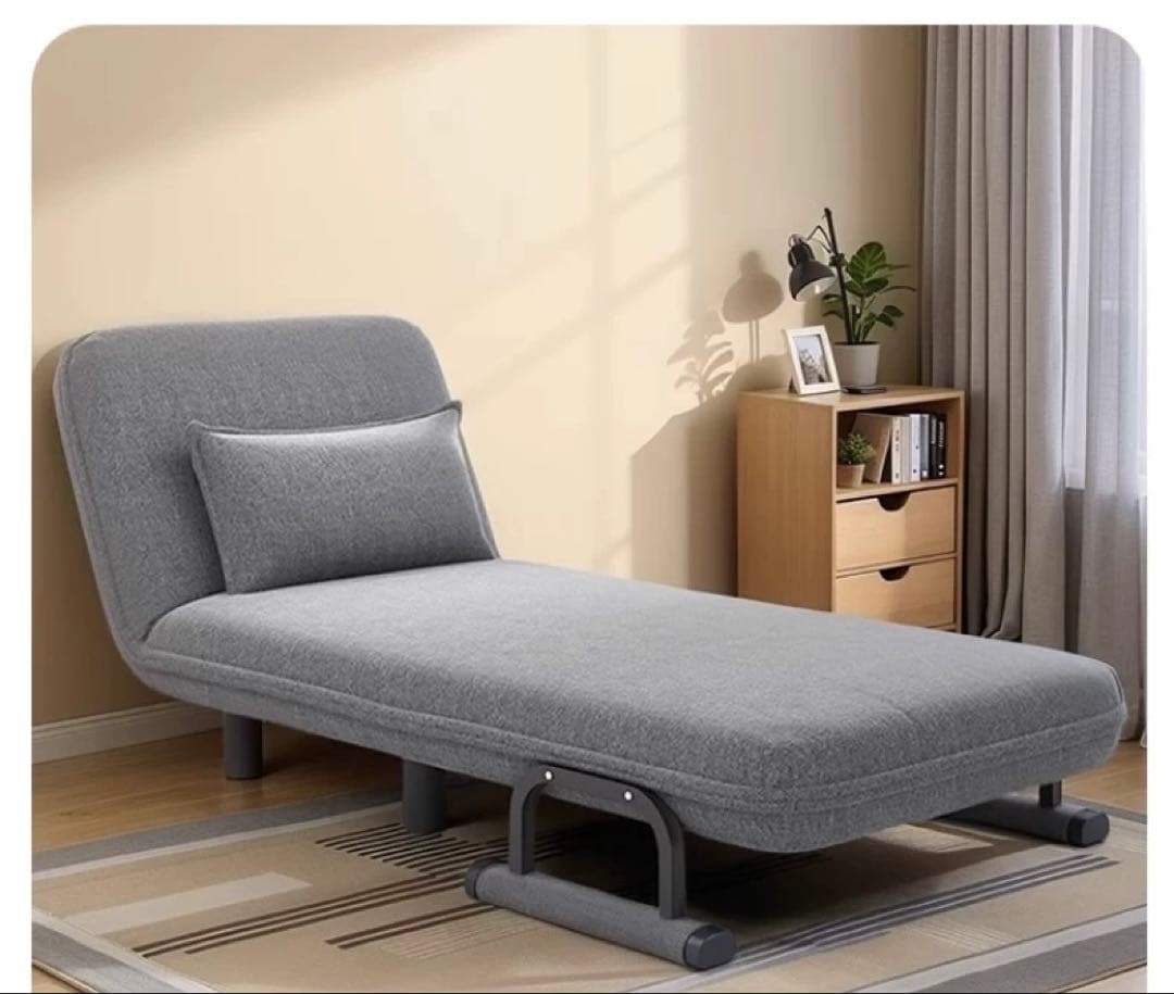 2脚セット　一人用ソファ　ライトグリーン ソファベッド