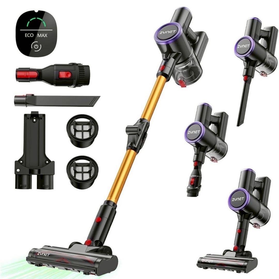 掃除機✨コードレス 業界初 腰痛ゼロ折りたたみ式 70KPa超強力吸引 自立式