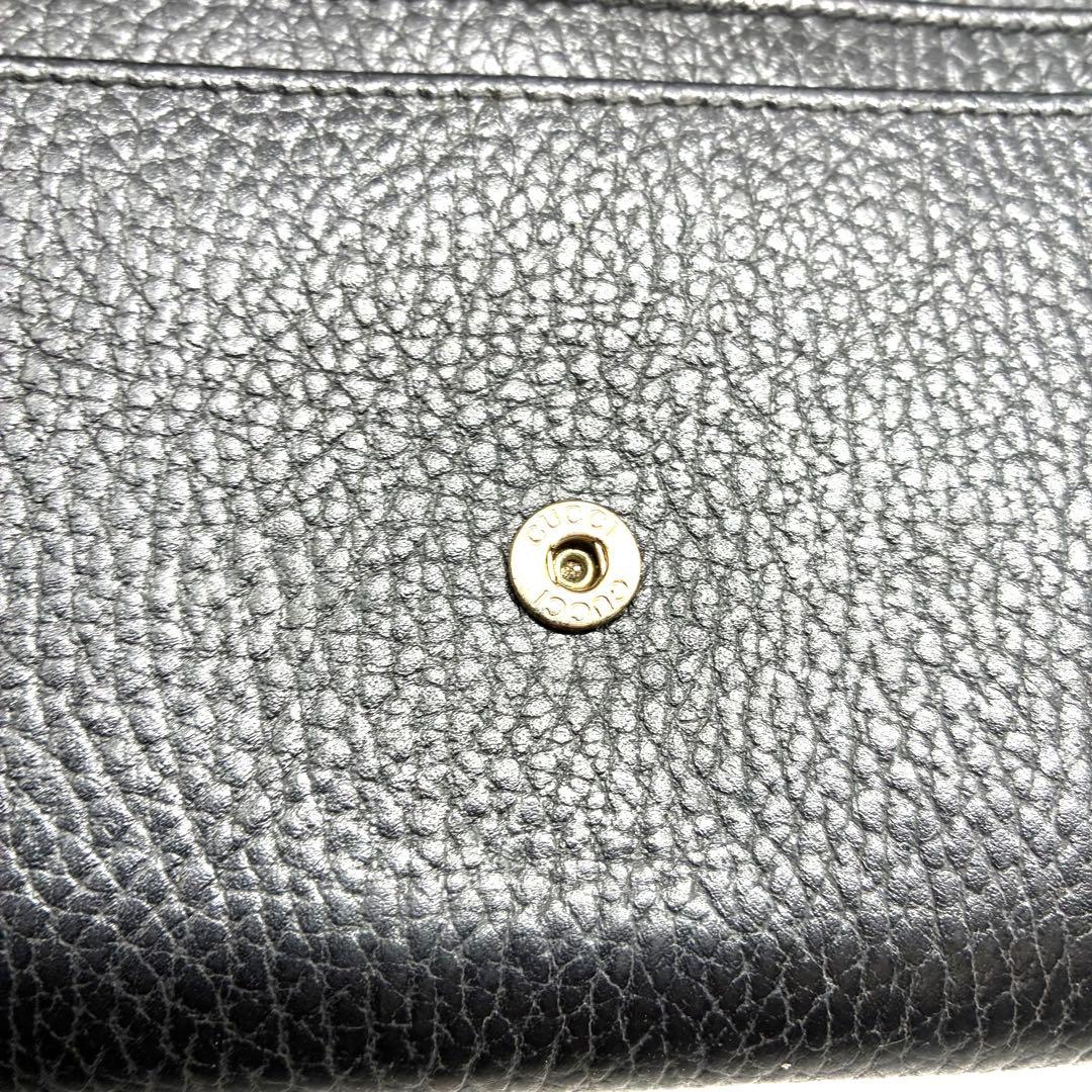 美品✨GUCCI グッチ 長財布 インターロッキング 黒 615524