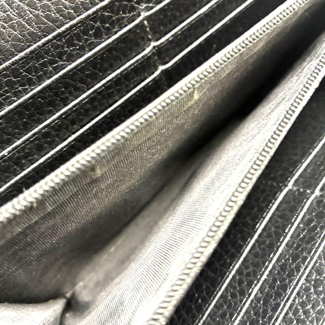 美品✨GUCCI グッチ 長財布 インターロッキング 黒 615524