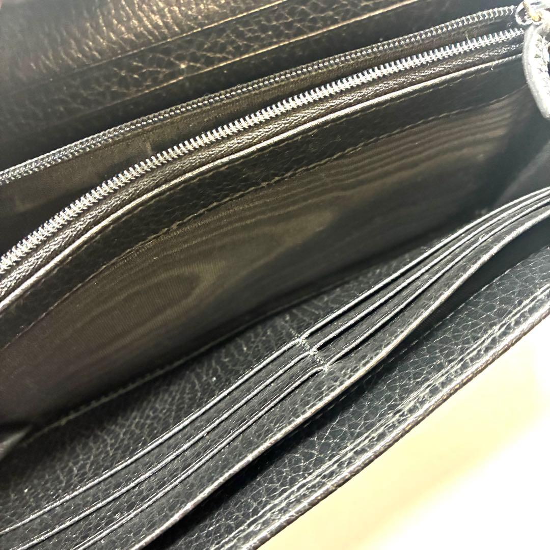美品✨GUCCI グッチ 長財布 インターロッキング 黒 615524