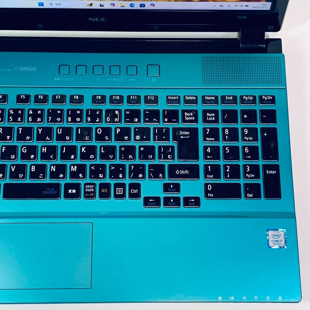 Core i7✨7世代✨SSD2TB✨32GB✨NEC✨グリーン✨ノートパソコン