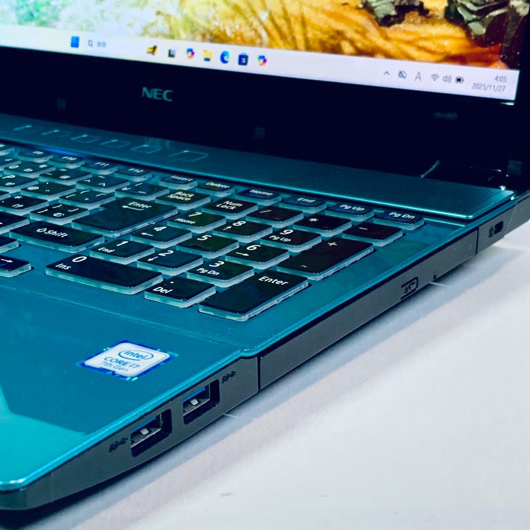 Core i7✨7世代✨SSD2TB✨32GB✨NEC✨グリーン✨ノートパソコン