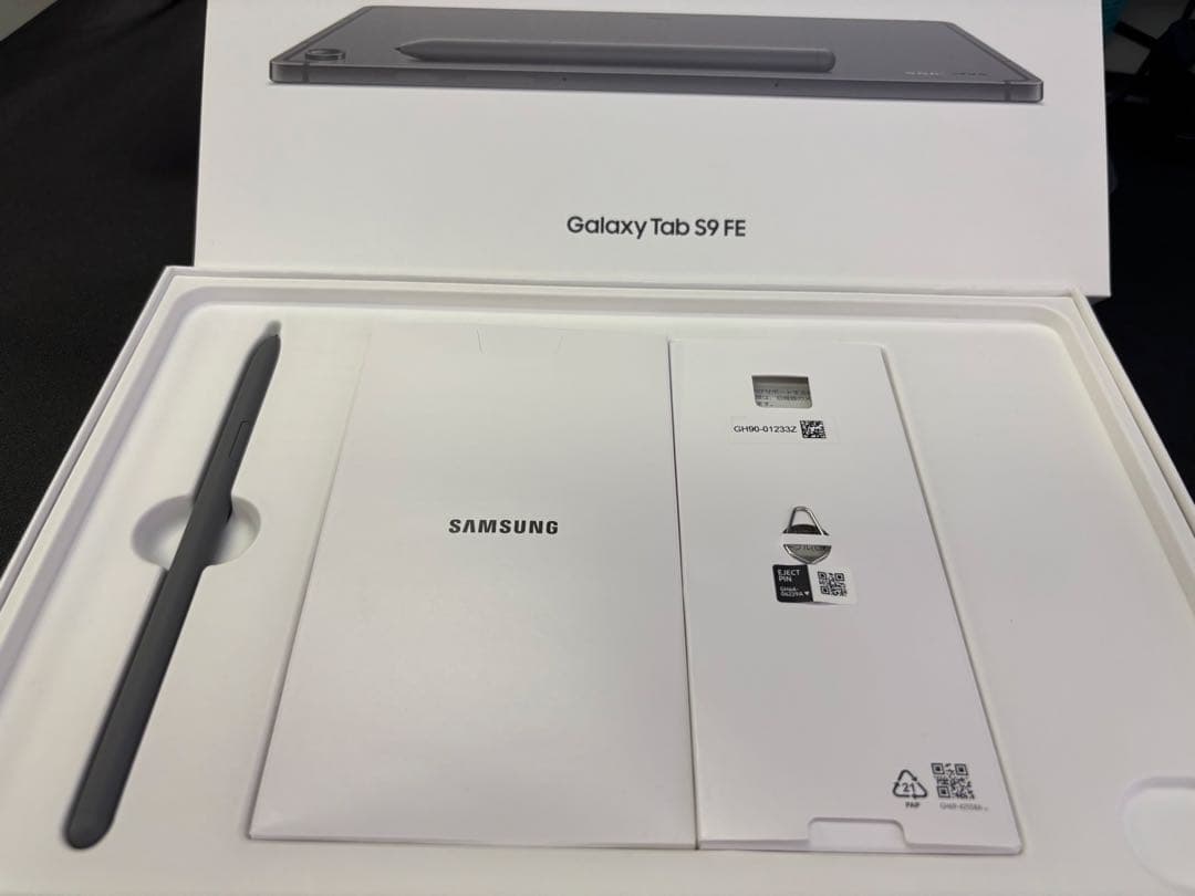 Samsung Galaxy Tab S9 FE 本体 グレー S Pen付