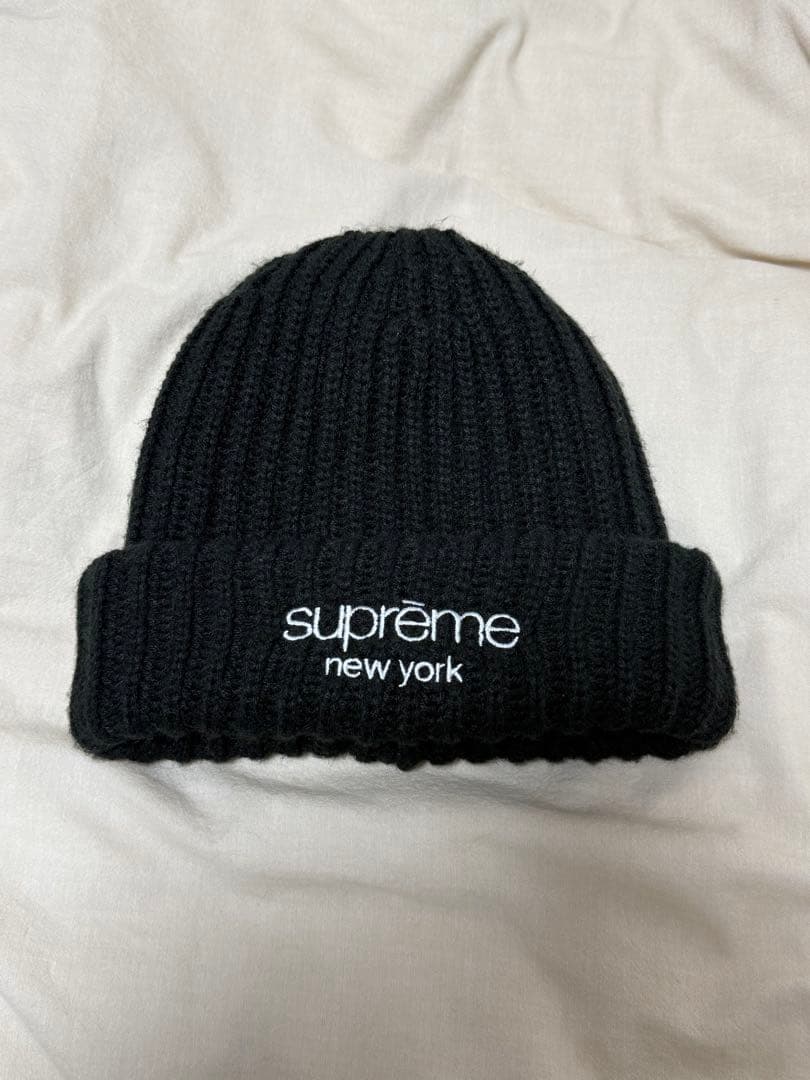 【限定値下げ】Supreme ニット帽 黒