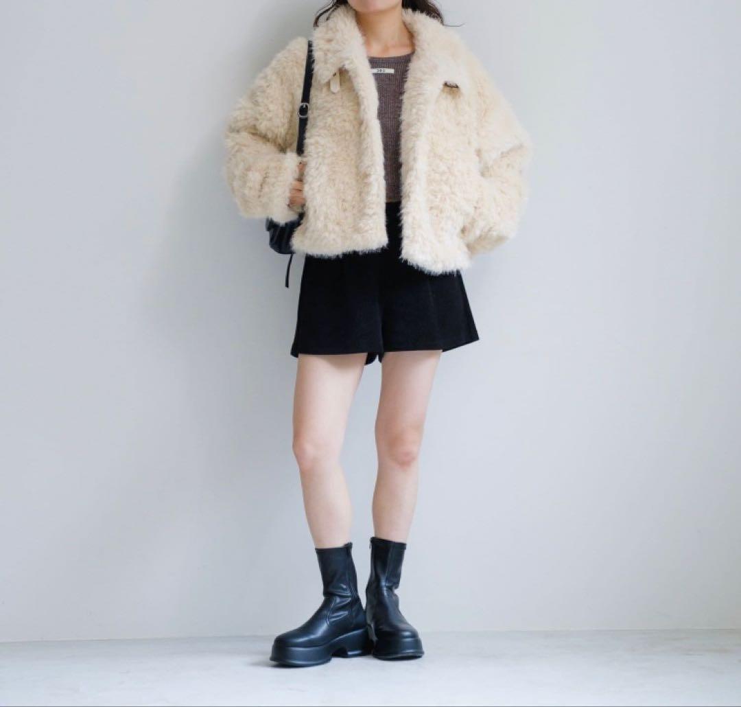 kastane カールミドルファーコート アイボリー