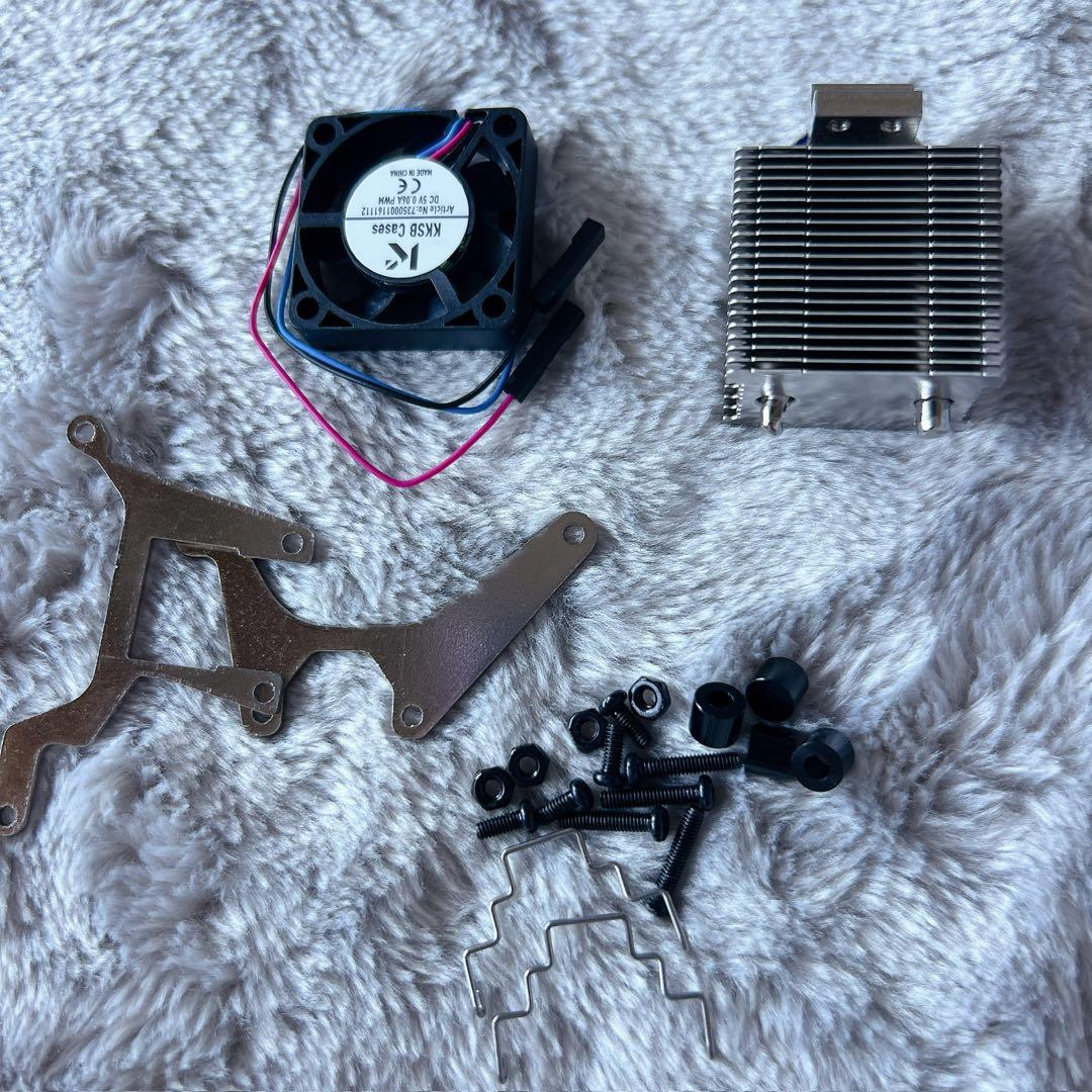 KKSB Raspberry Pi 4用高性能クーラー　30mm PWMファン