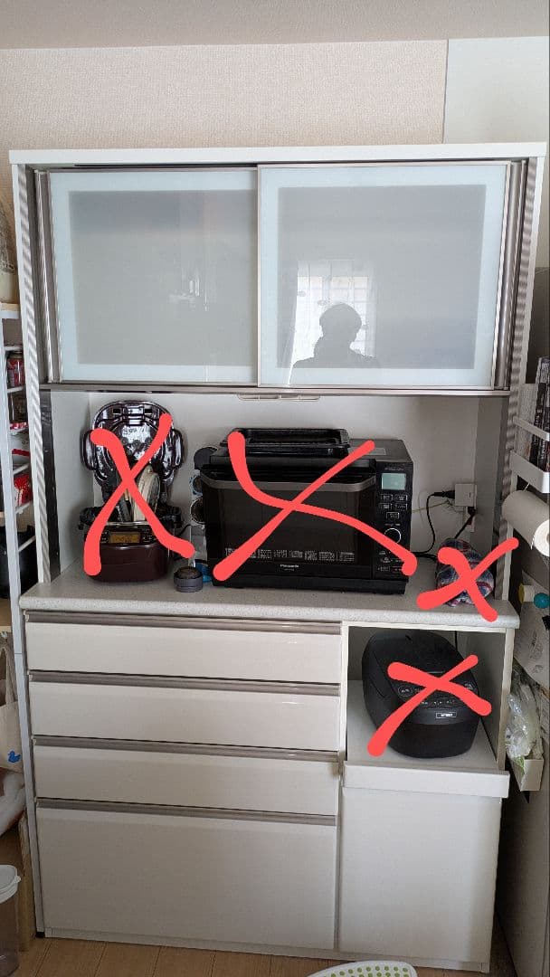 ニトリ　キッチンボード　プラウド　幅120　ホワイト