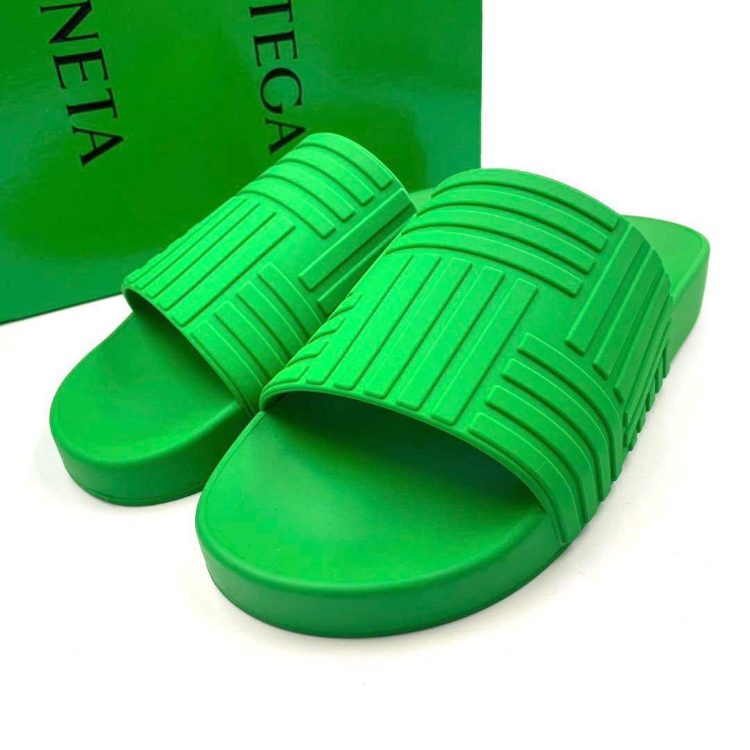 《未使用級》ボッテガヴェネタ デイジー スライダー サンダル スライド グリーン