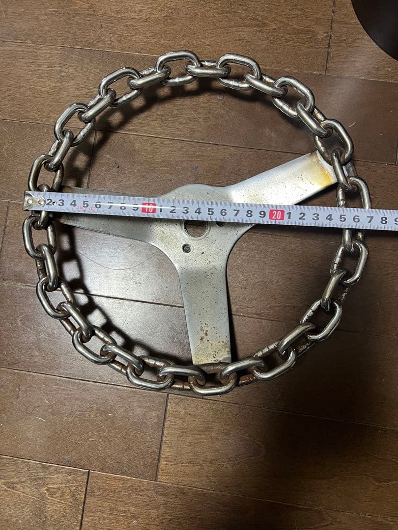 金属製 ステアリングカバー 約26cm