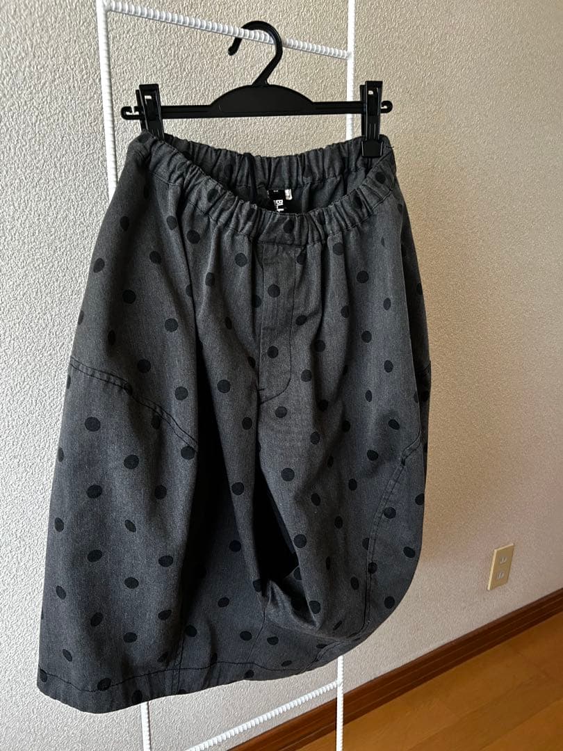 BLACK COMME des GARCONSのドット柄 コクーンパンツ XS