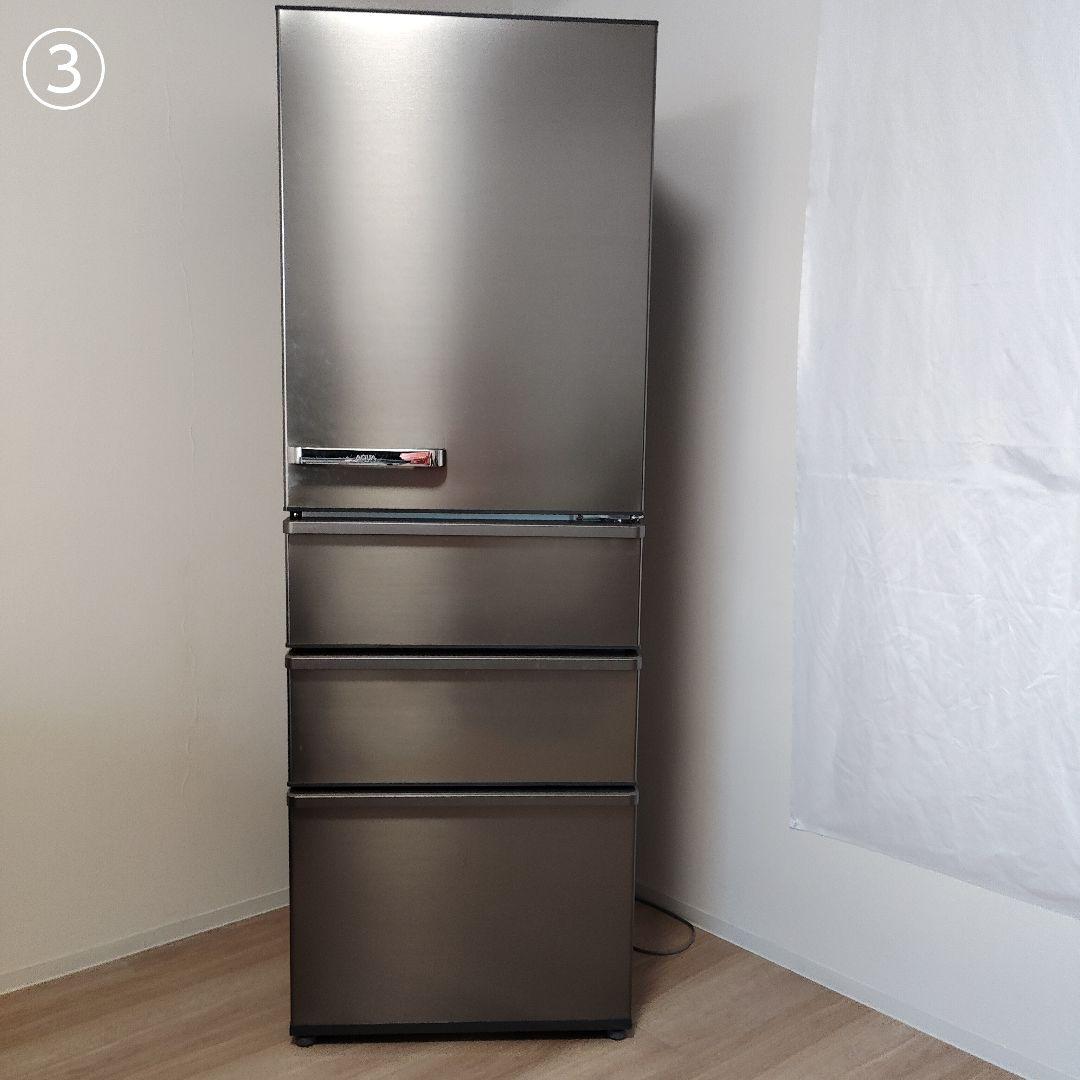 シルバー 4ドア冷蔵庫