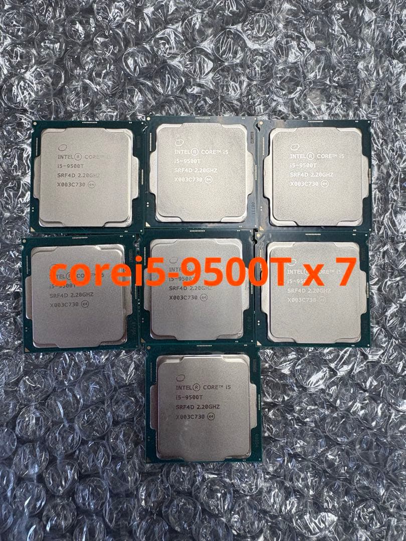 Intel cpu i5-9500T 7個セット