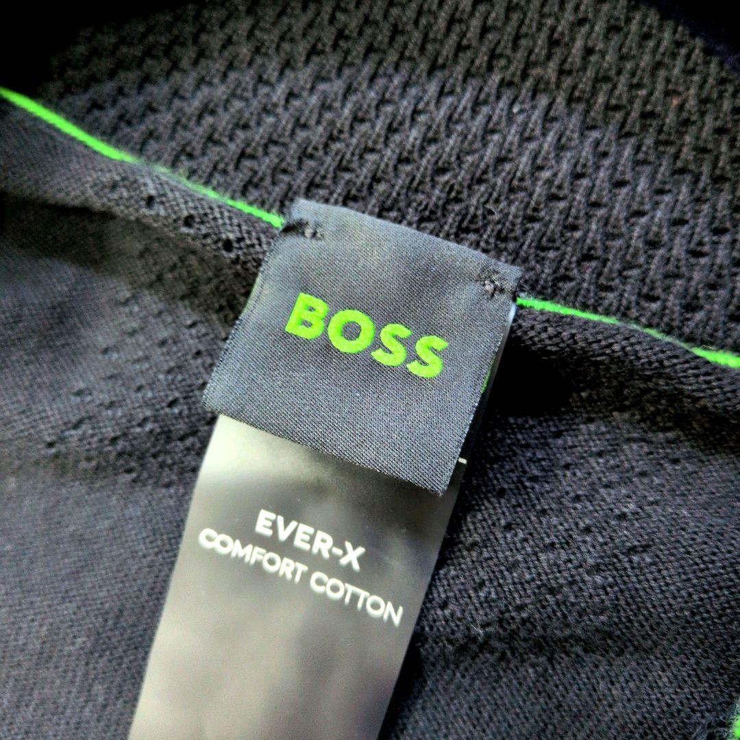 HUGO BOSS ヒューゴボス クォーターハーフジップニット 黒 M 現行