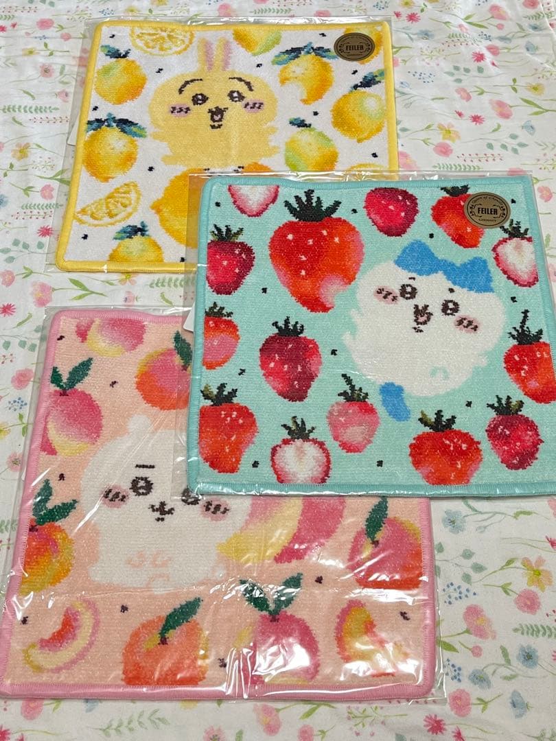 新品 ラブラリー バイ フェイラー ちいかわ ハンカチ ハチワレ うさぎ