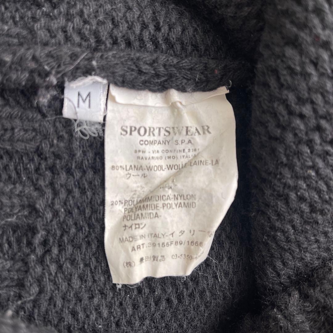 STONE  ボタン付きニット ブラック