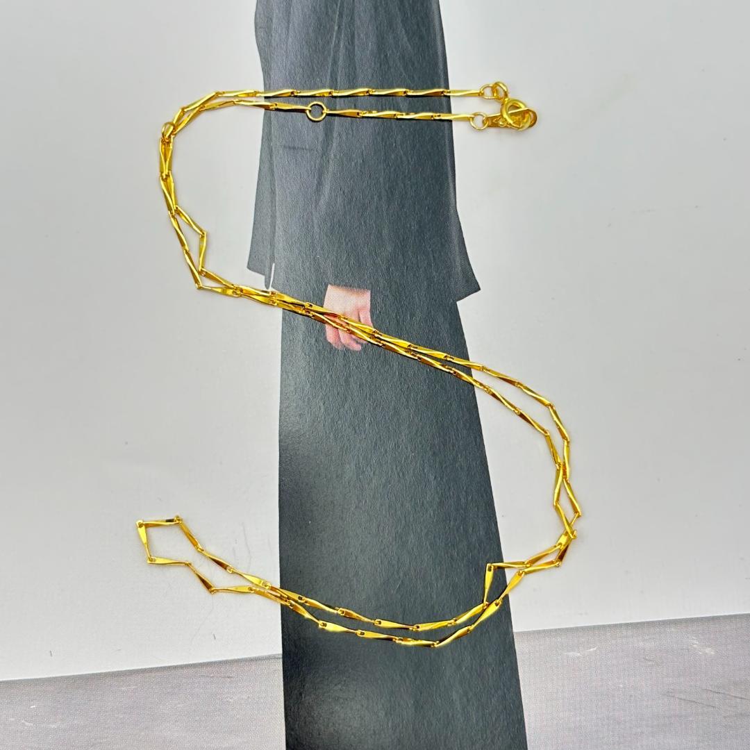 極美品ネックレスK18金 ゴールド K18刻印有りレディース 45cm