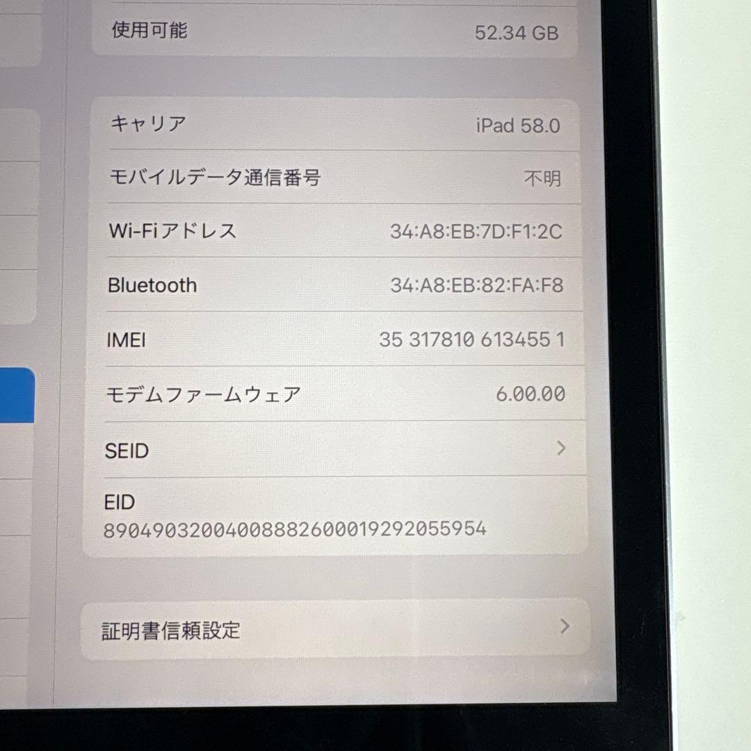 iPad mini5 Wi-Fi+Cellular モデル64GB