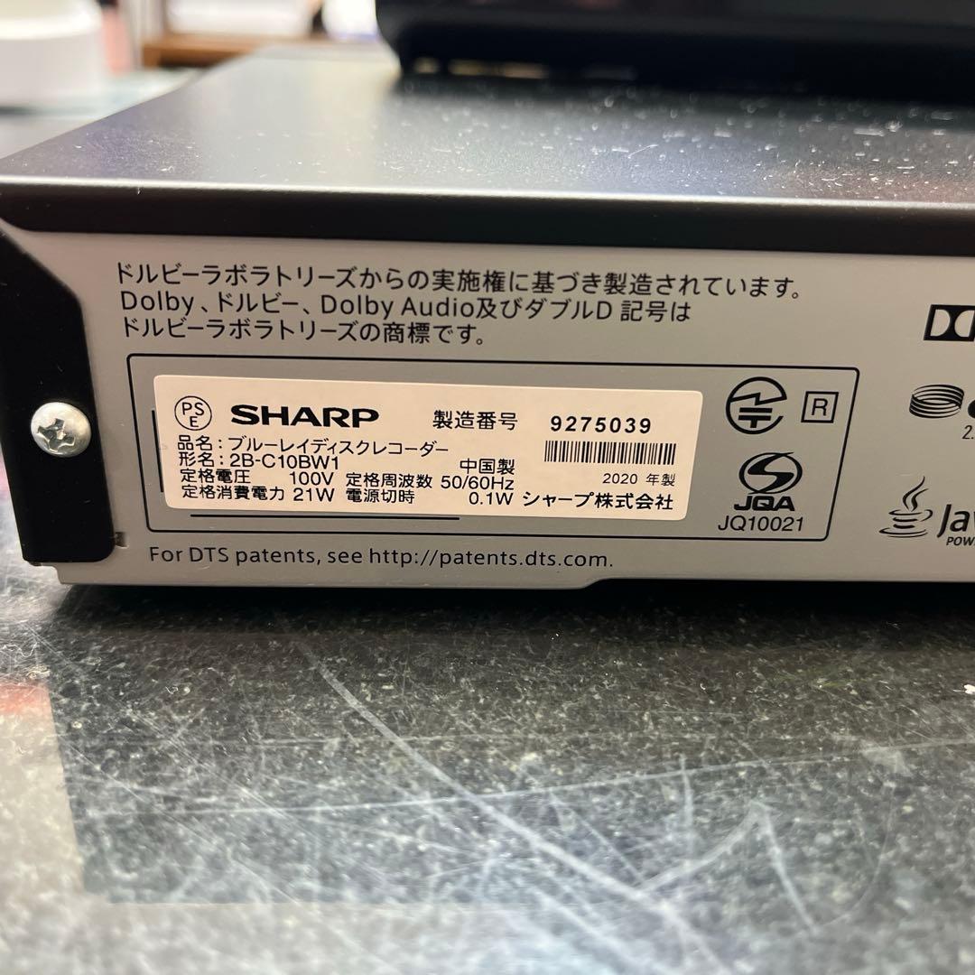 シャープ BDレコーダ 2B-C10bW1